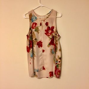 Pleione Floral Sleeveless Blouse